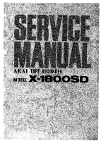 Akai X-1800-SD-Service-Manual